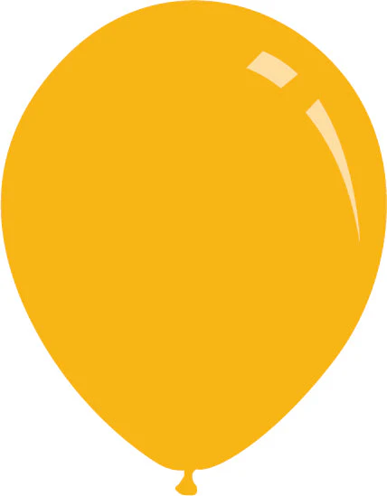 5" Deco Golden Yellow Orange Decomex Latex Balloons (100 Per Bag)