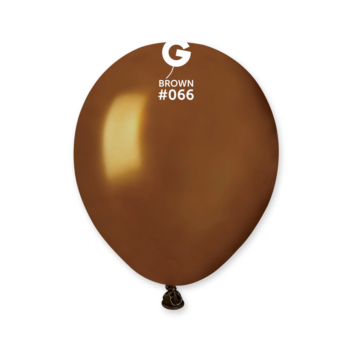 5" Gemar Latex Balloons (Bag of 100) Metallic Brown