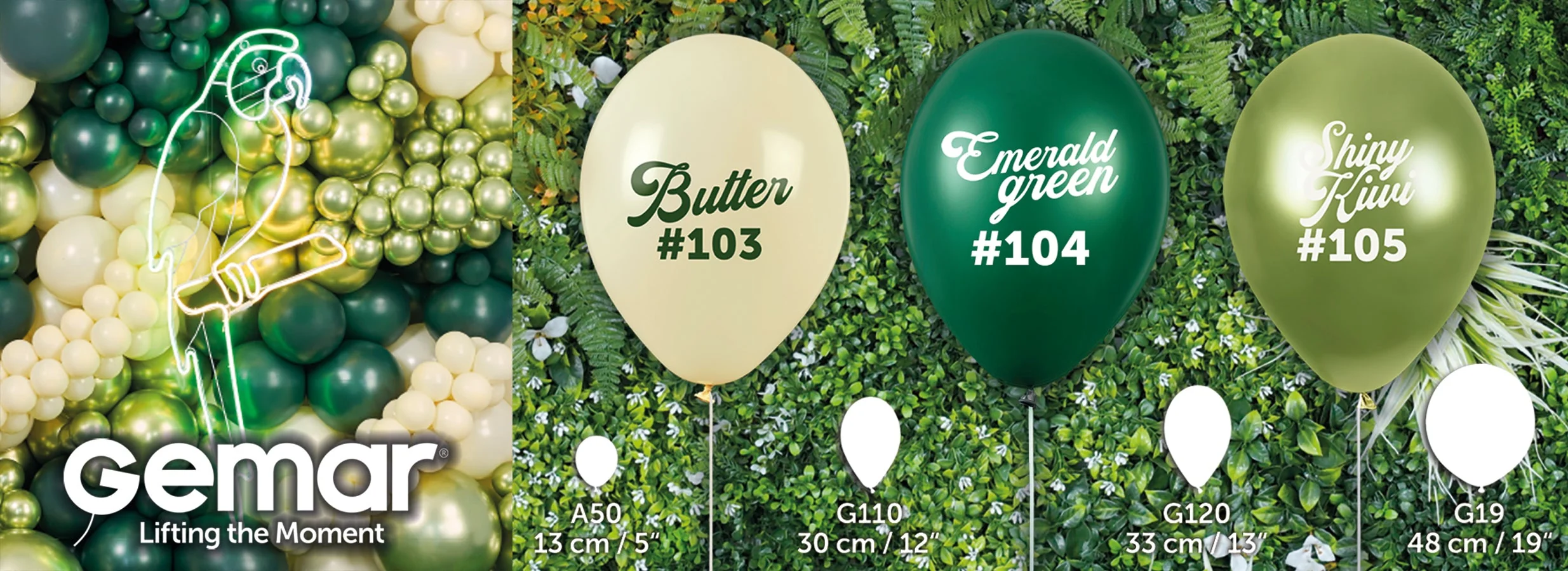 5" Gemar Latex Balloons (Bag of 100) Standard Emerald Green - Image 4