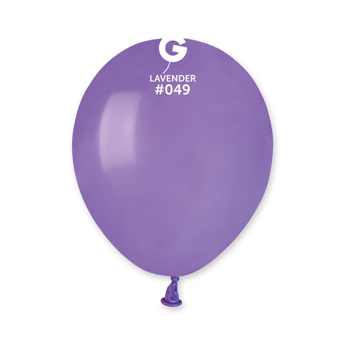5" Gemar Latex Balloons (Bag of 100) Standard Lavender