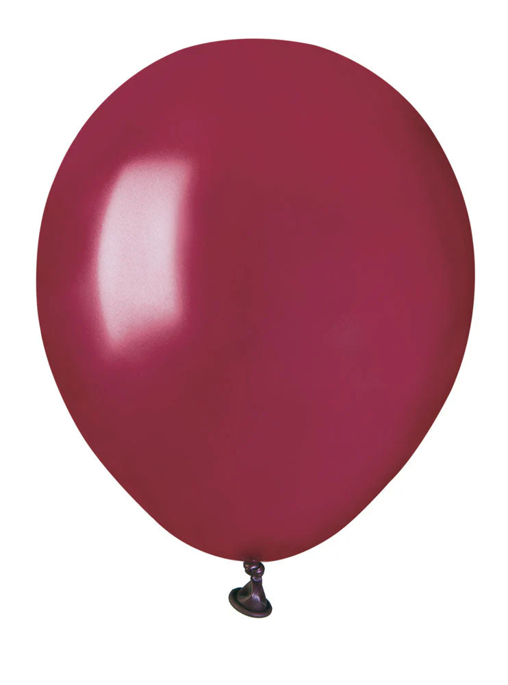 5" Gemar Latex Balloons (Bag of 100) Standard Vino