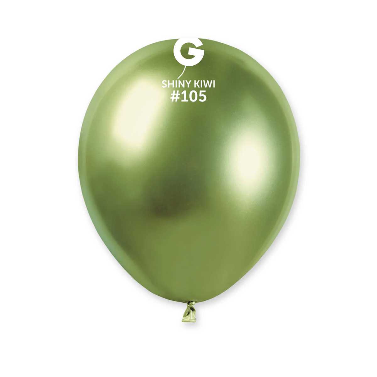 5" Gemar Latex Balloons (Bag of 50) Standard Shiny Kiwi Green
