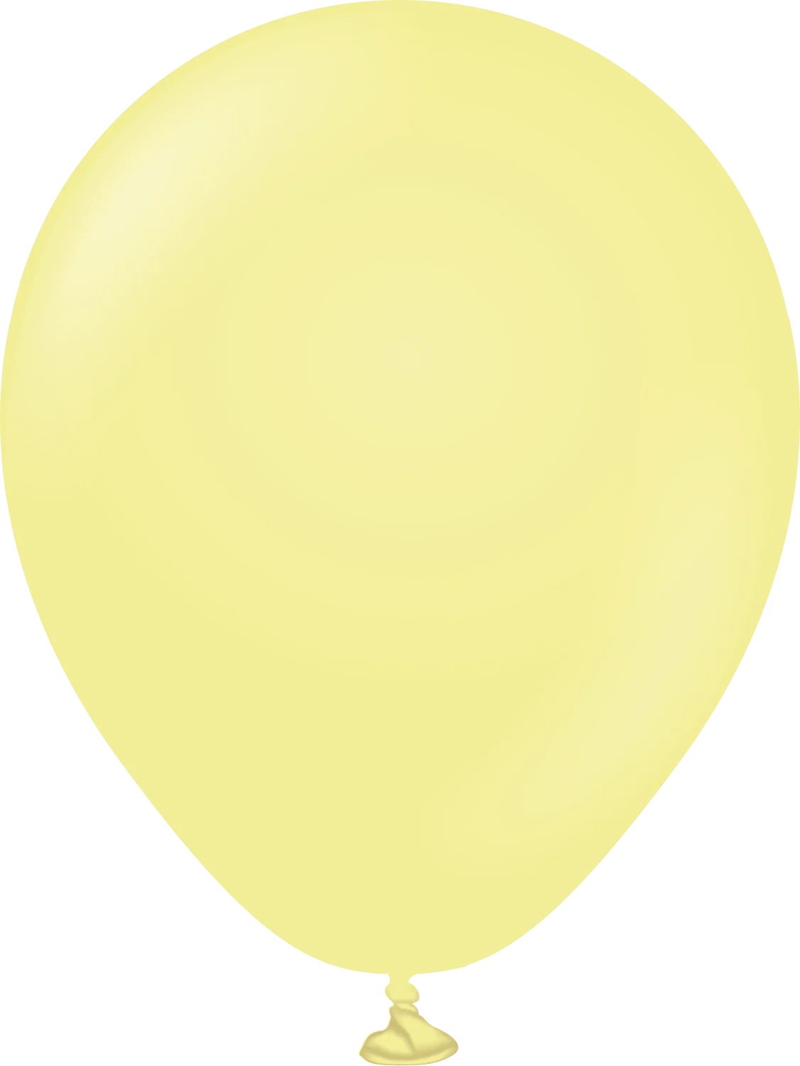 5" Kalisan Latex Balloons Pastel Matte Macaron Yellow (50 Per Bag)