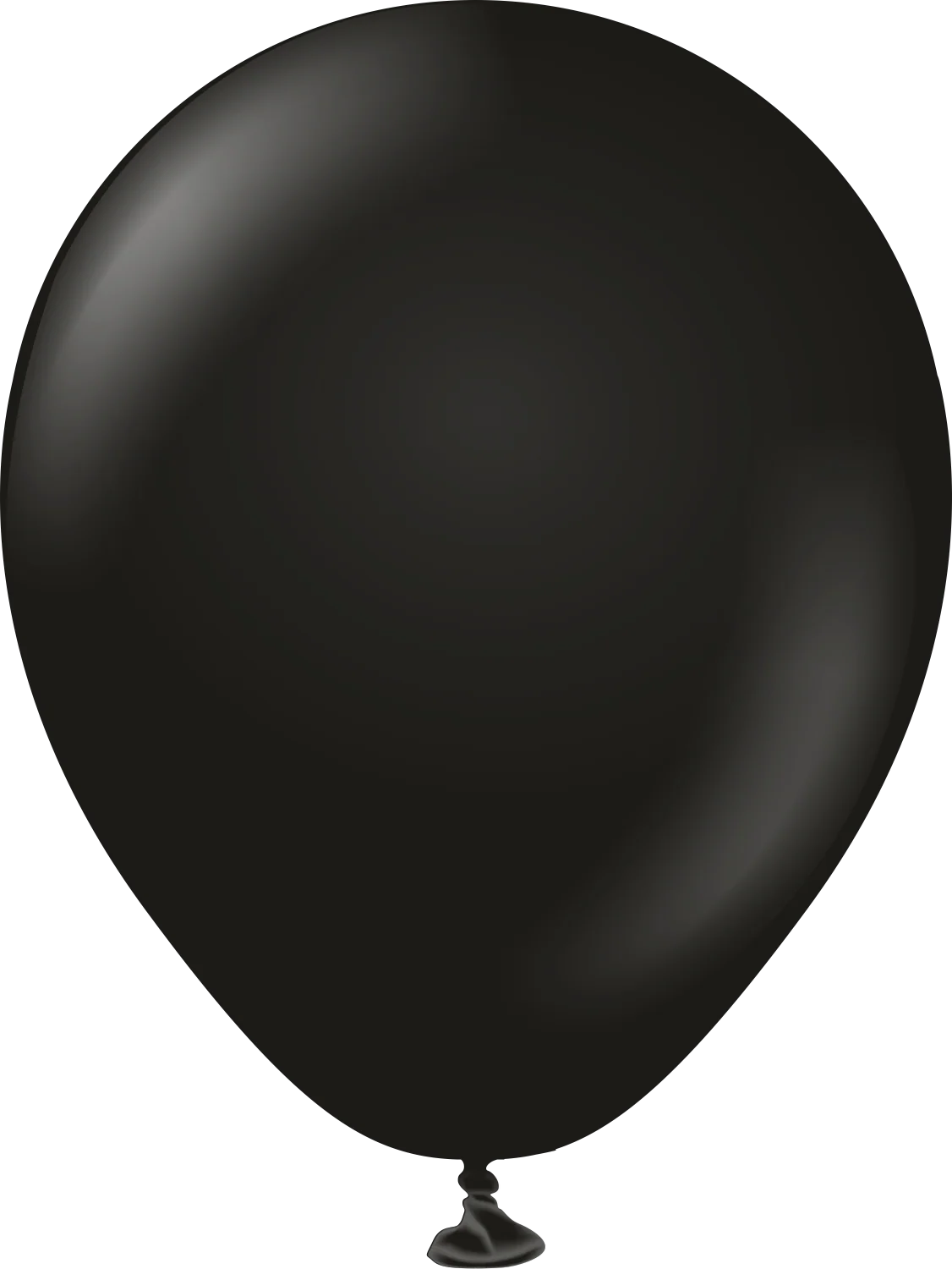 5" Kalisan Latex Balloons Standard Black (50 Per Bag)