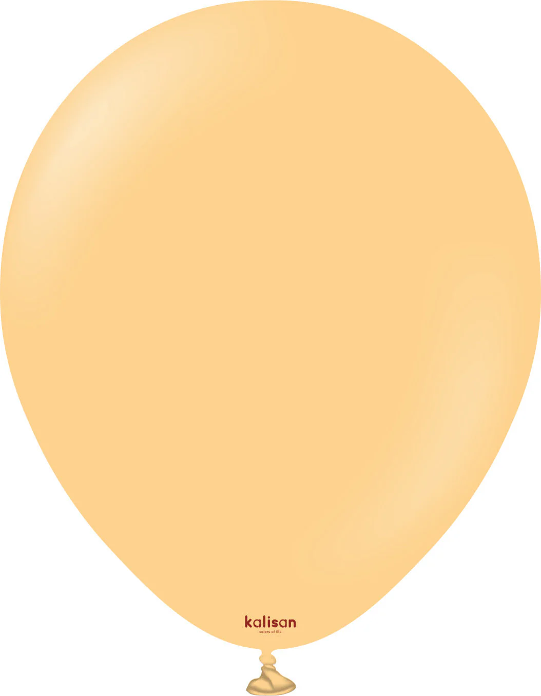 5" Kalisan Latex Balloons Standard Peach (50 Per Bag)