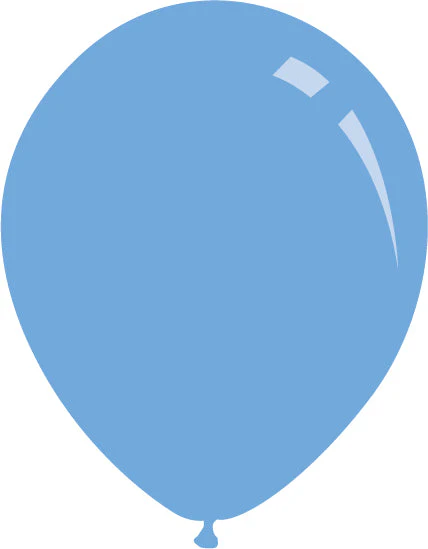 5" Metallic Azure Decomex Latex Balloons (100 Per Bag)