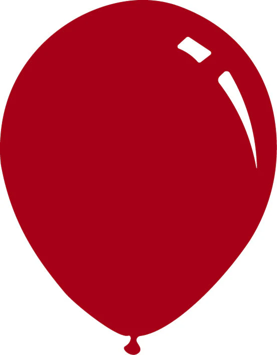5" Standard Ruby Red Decomex Latex Balloons (100 Per Bag)