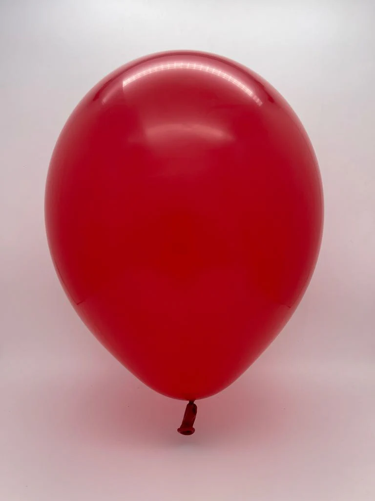 5" Standard Ruby Red Decomex Latex Balloons (100 Per Bag) - Image 2