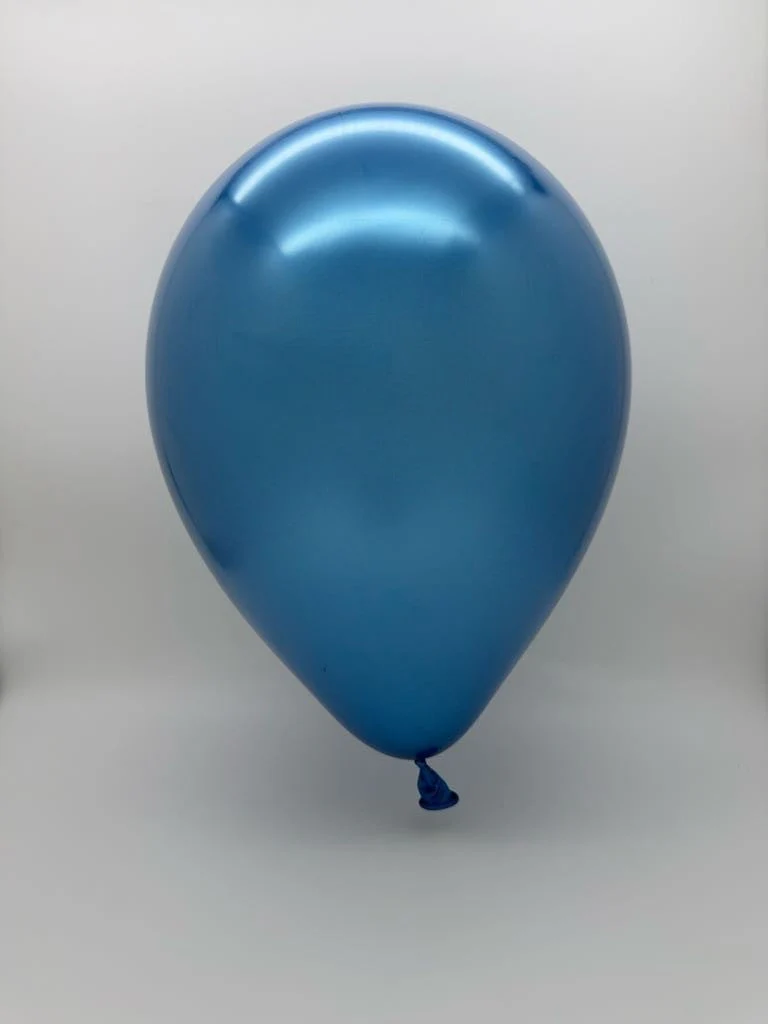 5'' Balloonia Latex Balloons Professional Line Brilliant Blue (100 Per Bag) - Image 2