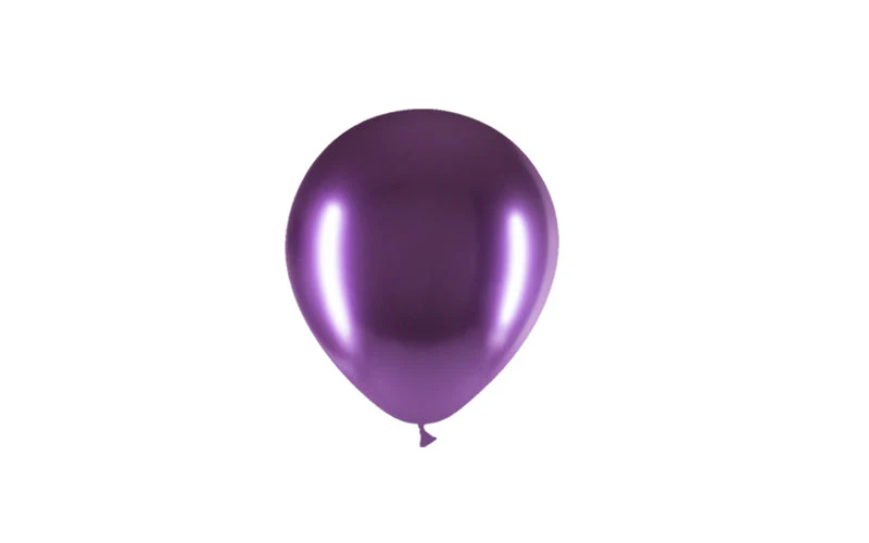 5'' Balloonia Latex Balloons Professional Line Brilliant Purple (100 Per Bag) - Image 3
