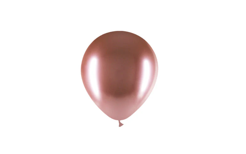 5'' Balloonia Latex Balloons Professional Line Brilliant Rose Gold (100 Per Bag) - Image 3