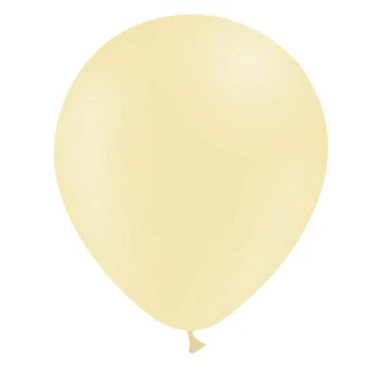 5'' Balloonia Latex Balloons Professional Line Matte Yellow (100 Per Bag) - Image 2