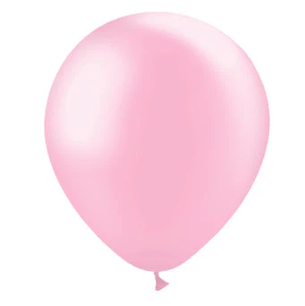 5'' Balloonia Latex Balloons Professional Line Metallic Baby Pink (100 Per Bag)
