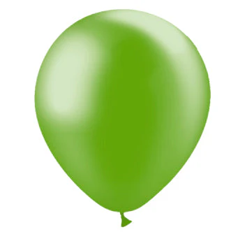 5'' Balloonia Latex Balloons Professional Line Metallic Green (100 Per Bag)