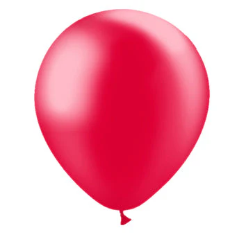 5'' Balloonia Latex Balloons Professional Line Metallic Red (100 Per Bag) - Image 2