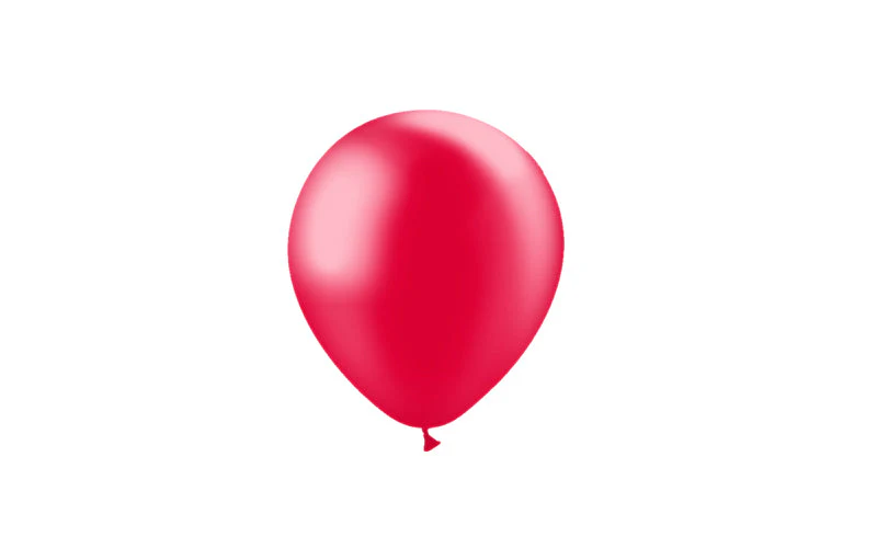 5'' Balloonia Latex Balloons Professional Line Metallic Red (100 Per Bag) - Image 4