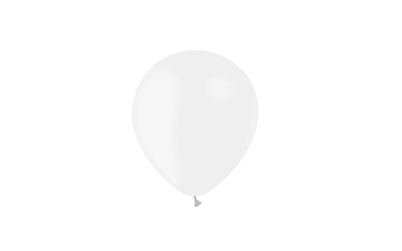 5'' Balloonia Latex Balloons Professional Line Metallic White (100 Per Bag) - Image 4