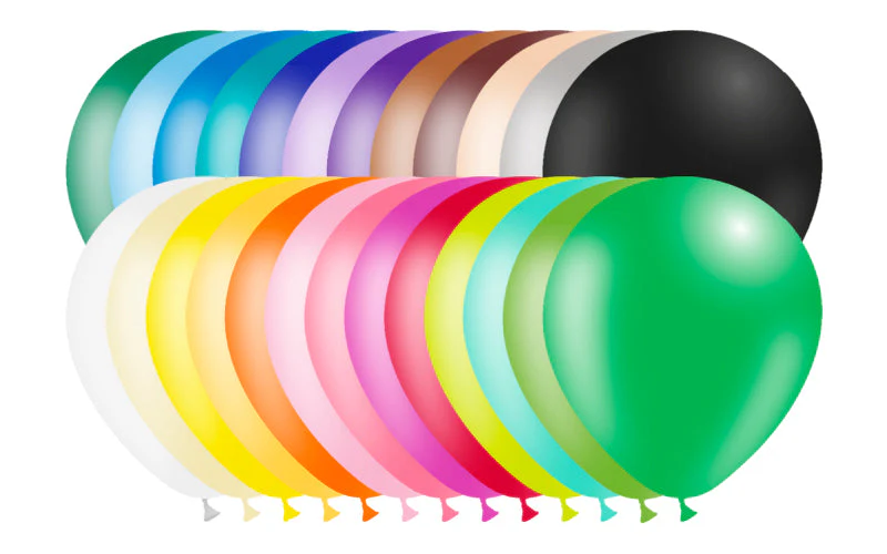 5'' Balloonia Latex Balloons Professional Line Standard Assorted (100 Per Bag) - Image 2