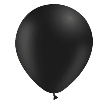 5'' Balloonia Latex Balloons Professional Line Standard Black (100 Per Bag)