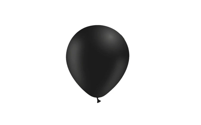 5'' Balloonia Latex Balloons Professional Line Standard Black (100 Per Bag) - Image 3