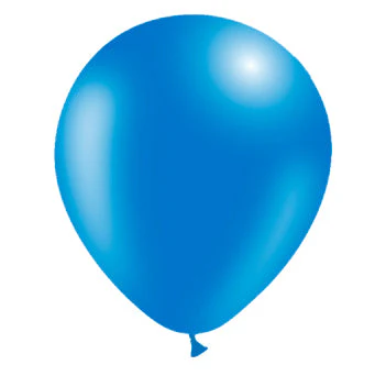 5'' Balloonia Latex Balloons Professional Line Standard Blue (100 Per Bag) - Image 2