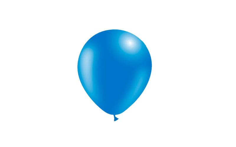 5'' Balloonia Latex Balloons Professional Line Standard Blue (100 Per Bag) - Image 4