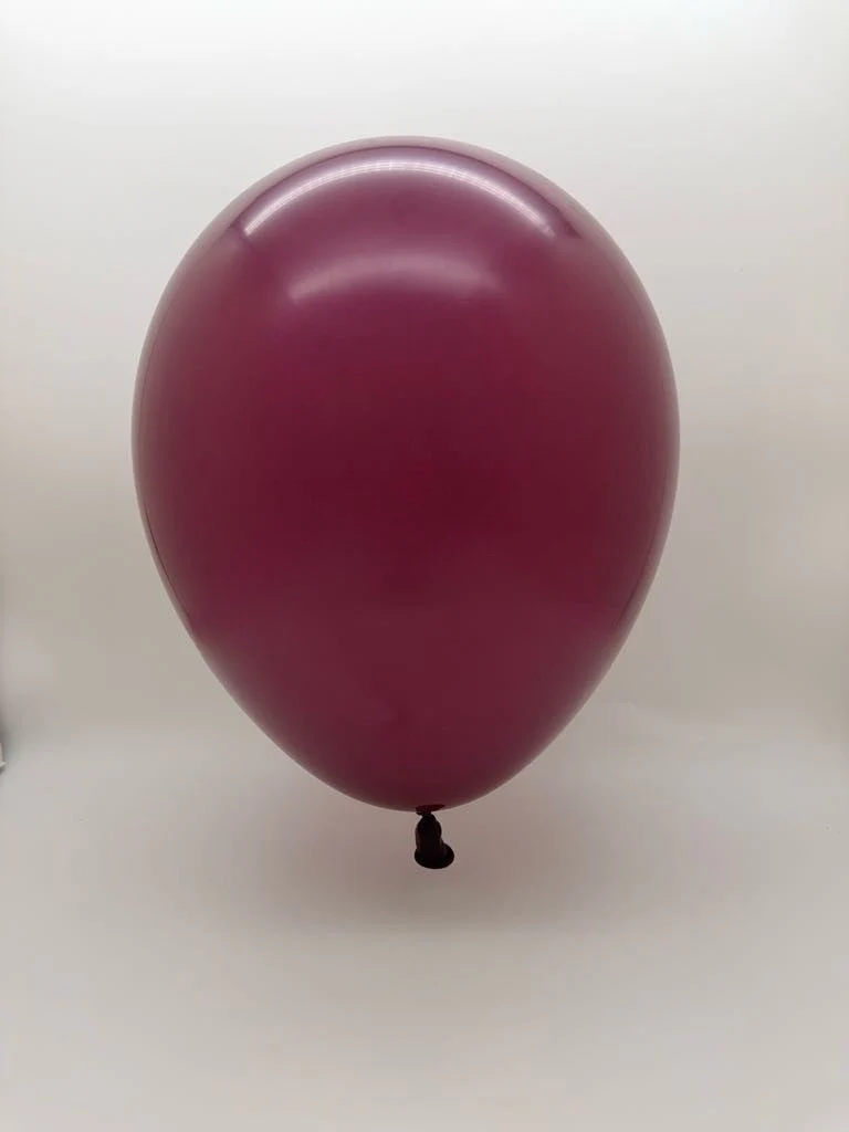 5'' Balloonia Latex Balloons Professional Line Standard Burgundy (100 Per Bag) - Image 3