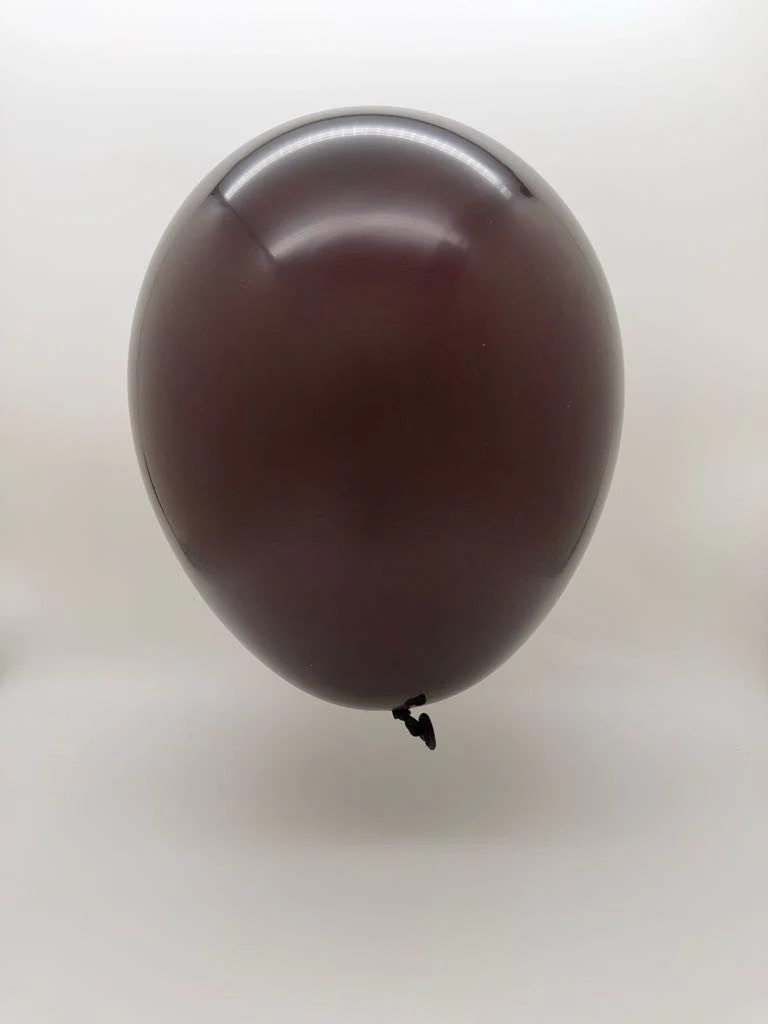 5'' Balloonia Latex Balloons Professional Line Standard Chocolate (100 Per Bag) - Image 2