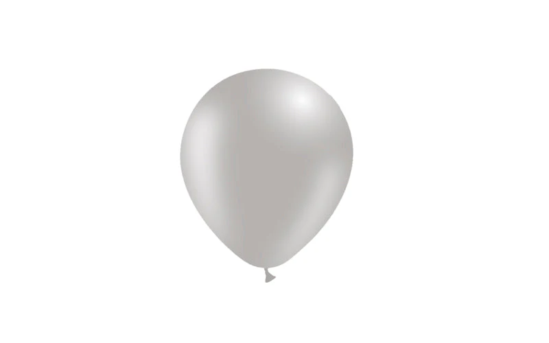 5'' Balloonia Latex Balloons Professional Line Standard Grey (100 Per Bag) - Image 4