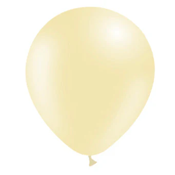 5'' Balloonia Latex Balloons Professional Line Standard Ivory (100 Per Bag) - Image 2