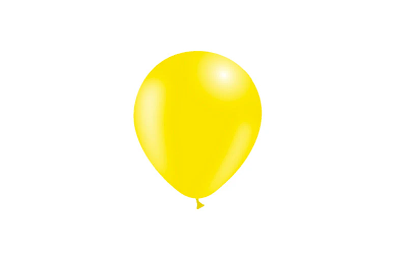 5'' Balloonia Latex Balloons Professional Line Standard Lemon (100 Per Bag) - Image 4