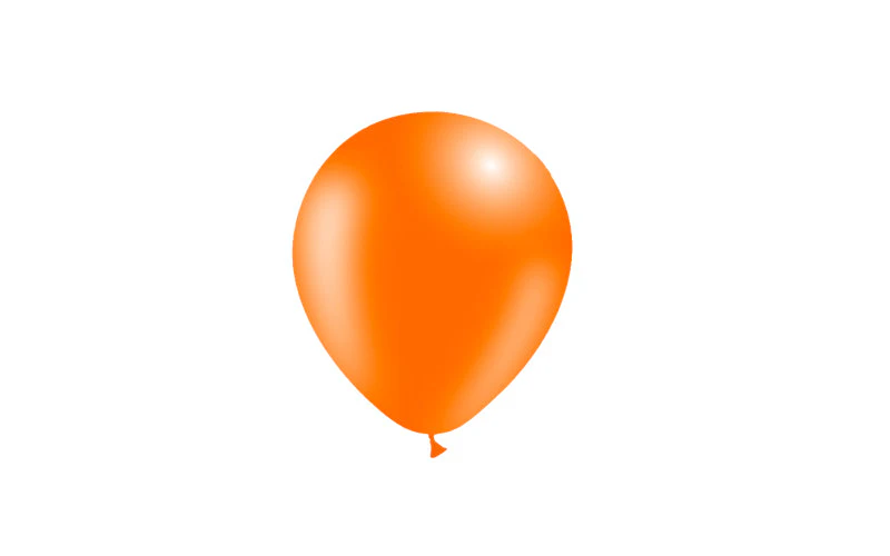 5'' Balloonia Latex Balloons Professional Line Standard Orange (100 Per Bag) - Image 3