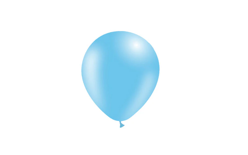 5'' Balloonia Latex Balloons Professional Line Standard Sky Blue (100 Per Bag) - Image 3