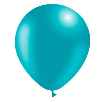 5'' Balloonia Latex Balloons Professional Line Standard Turquoise (100 Per Bag) - Image 2
