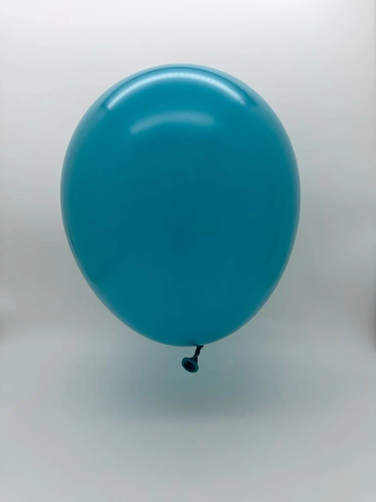 5'' Balloonia Latex Balloons Professional Line Standard Turquoise (100 Per Bag) - Image 3