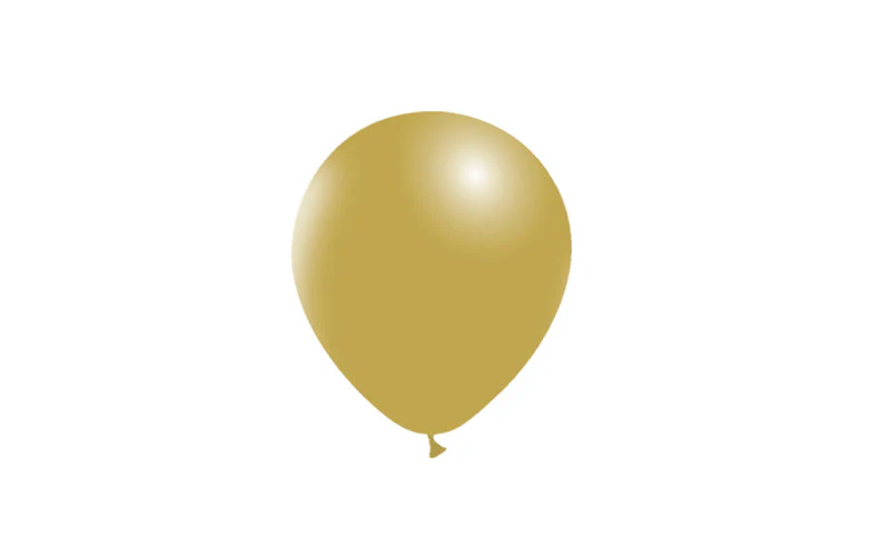 5'' Balloonia Latex Balloons Professional Line Vintage Mustard (100 Per Bag) - Image 3
