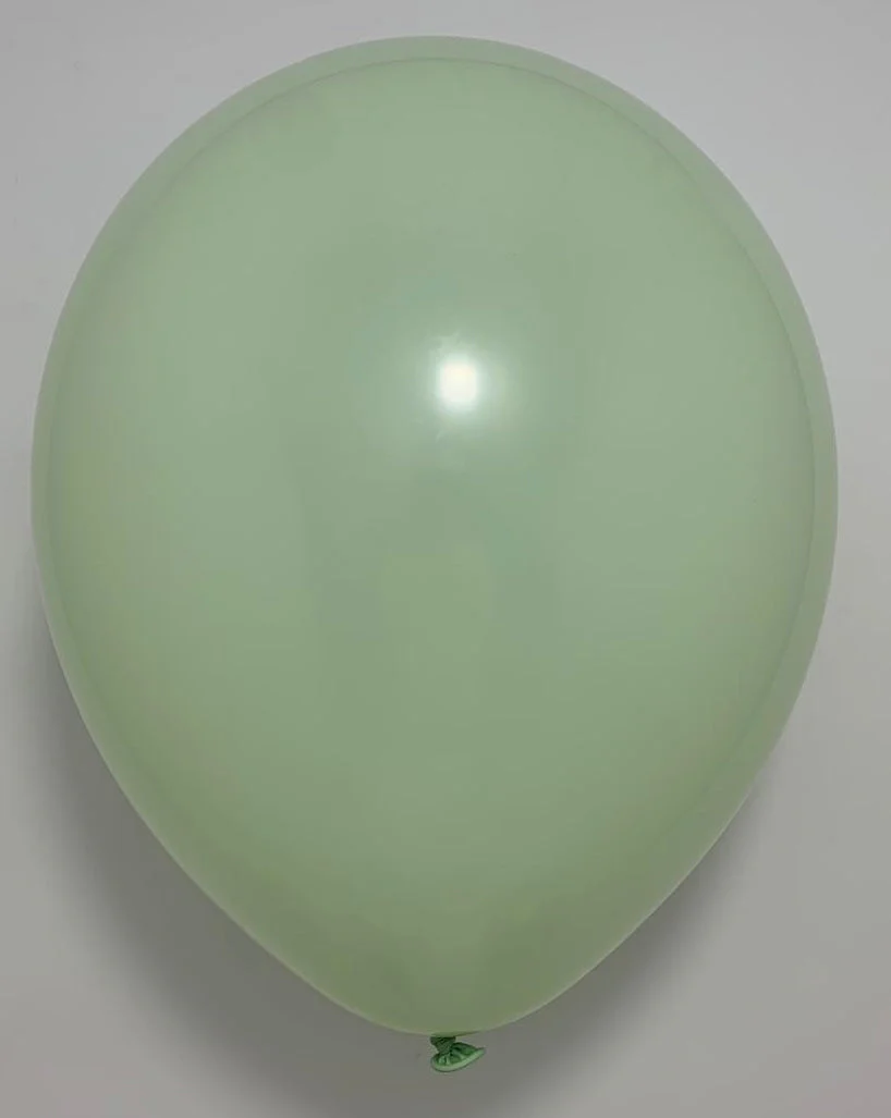 5" Deco Green Tea Decomex Latex Balloons (100 Per Bag) - Image 2