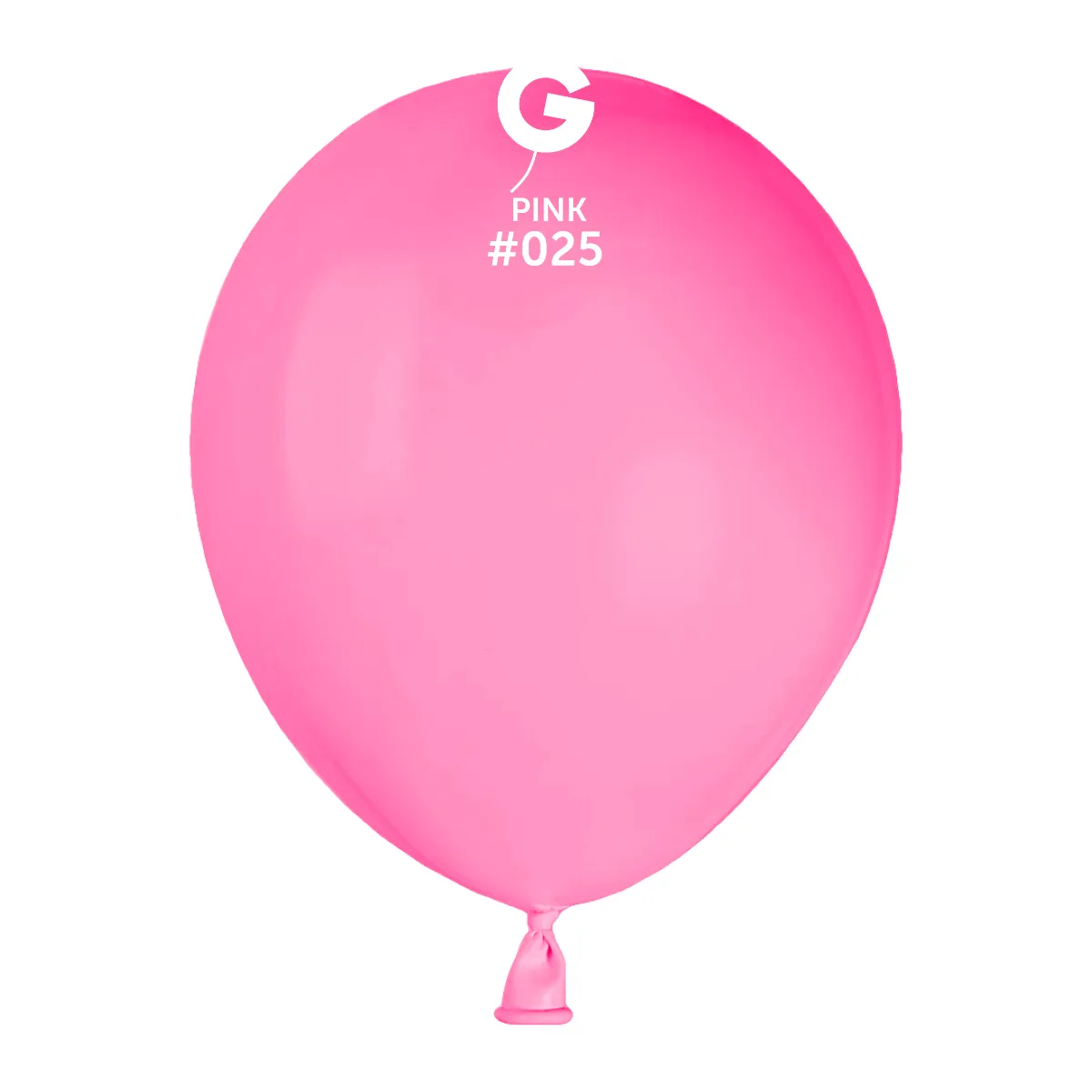 5" Gemar (100 Count) Neon Pink Latex Balloons