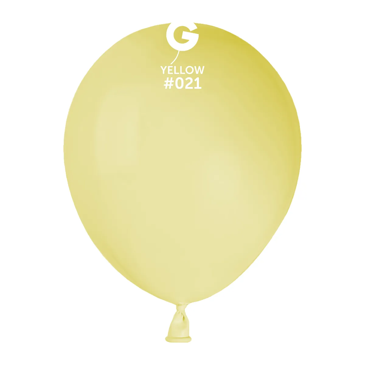 5" Gemar (100 Count) Neon Yellow Latex Balloons