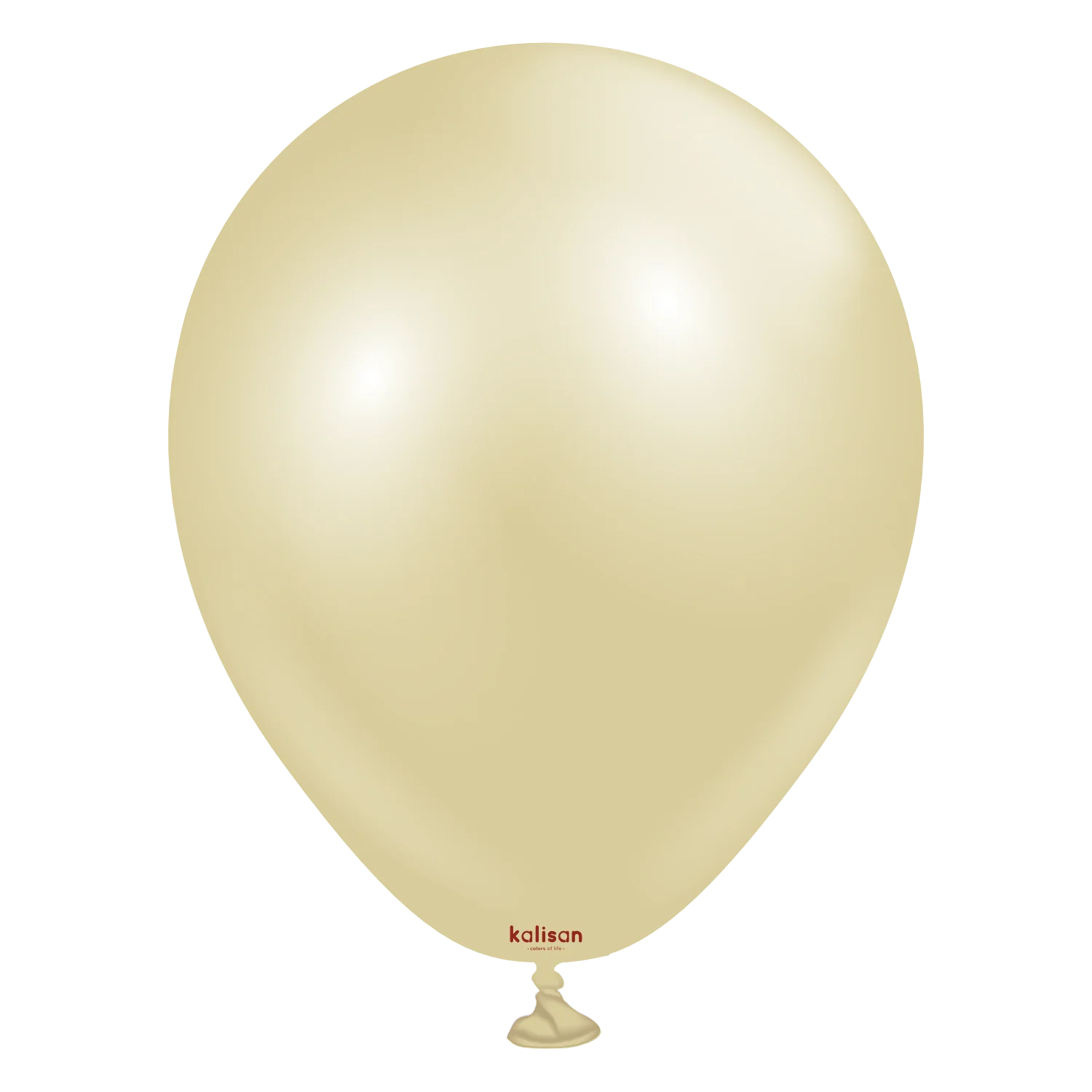 5"  Kalisan Brand Latex Balloons Aura Antique Gold (50 Per Bag)