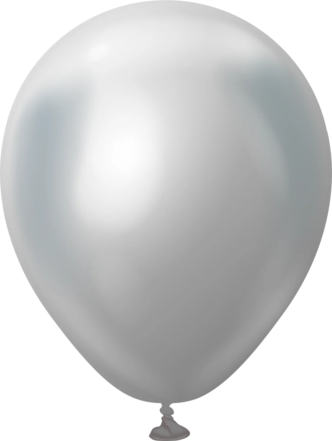 5" Kalisan Latex Balloons Mirror Silver - XL SuperSize Bag Count (500 Per Bag)