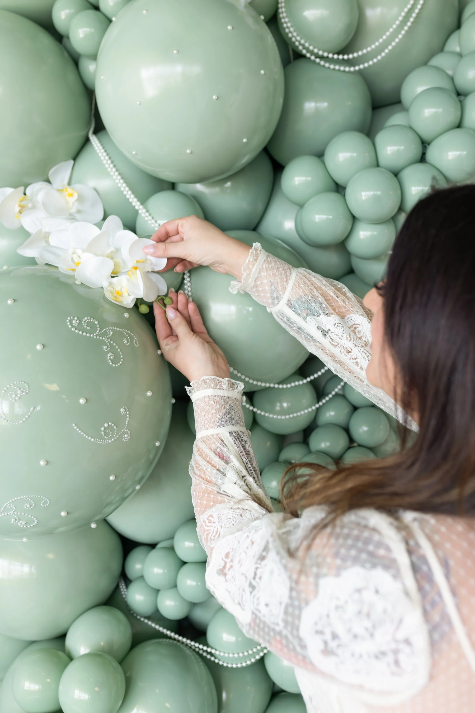 5" Meadow Pearl Eucalyptus Tuftex Latex Balloons Designer Balloons (50 Per Bag) - Image 6