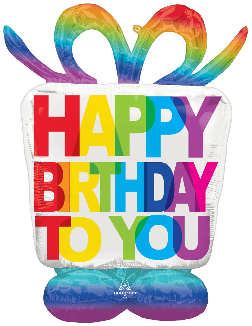 50" Airloonz Consumer Inflatable Birthday Present Foil Balloon