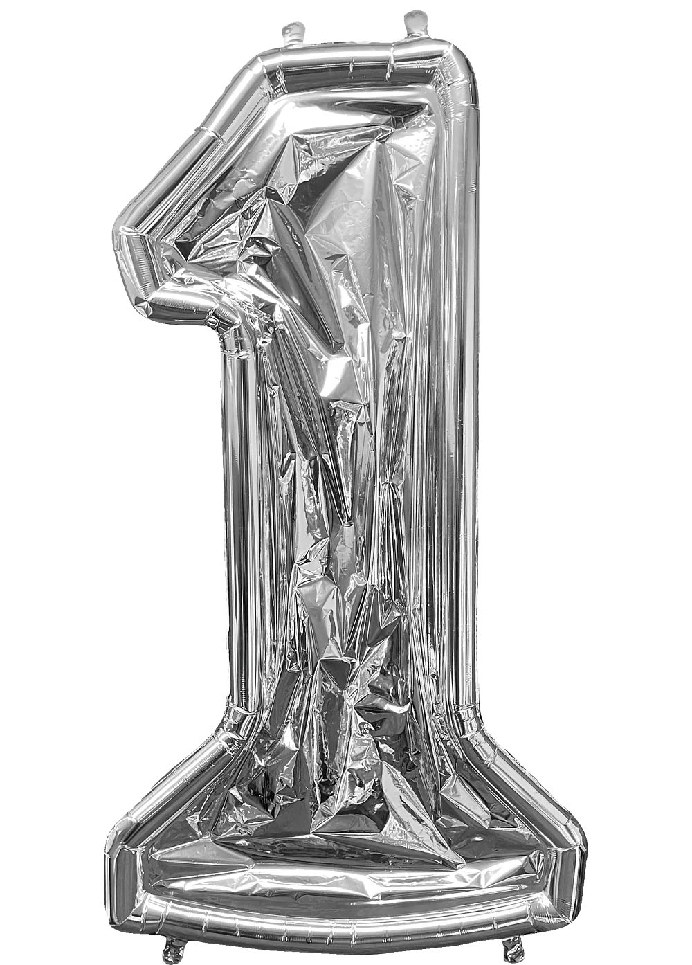 50" Balloon Formz BalloonFormz Number 1 Silver Foil Balloon