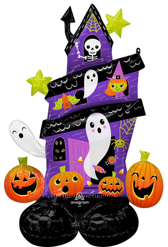 50" Halloween Haunted House Airloonz Consumer Inflatable Foil Balloon