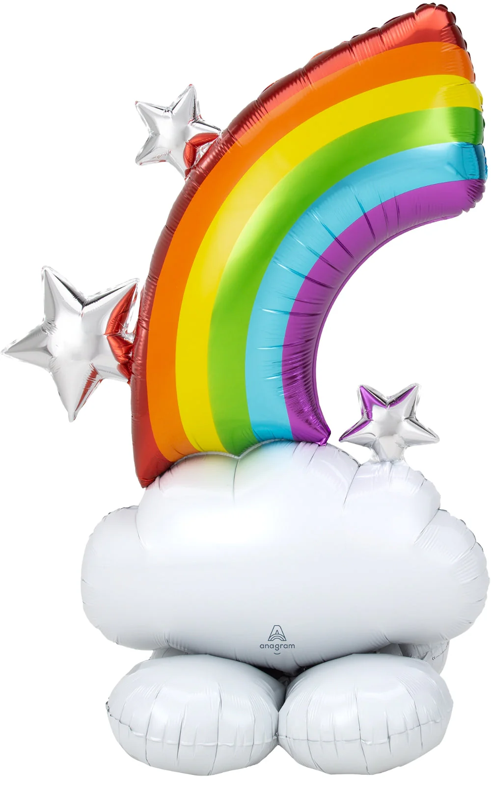 52" Airfill Only Airloonz Consumer Inflatable Rainbow Foil Balloon