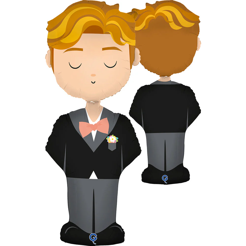53" Special Delivery (2 Inflation Point) The Groom Foil Balloon