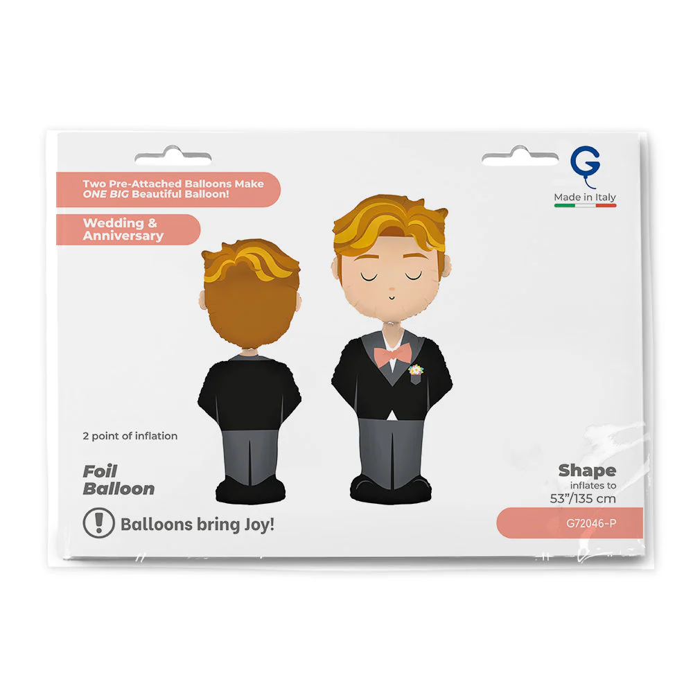53" Special Delivery (2 Inflation Point) The Groom Foil Balloon - Image 3