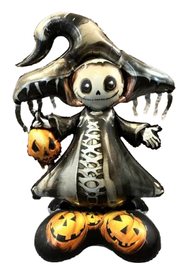 58" Standing Airfill Only Halloween Witch Foil Balloon
