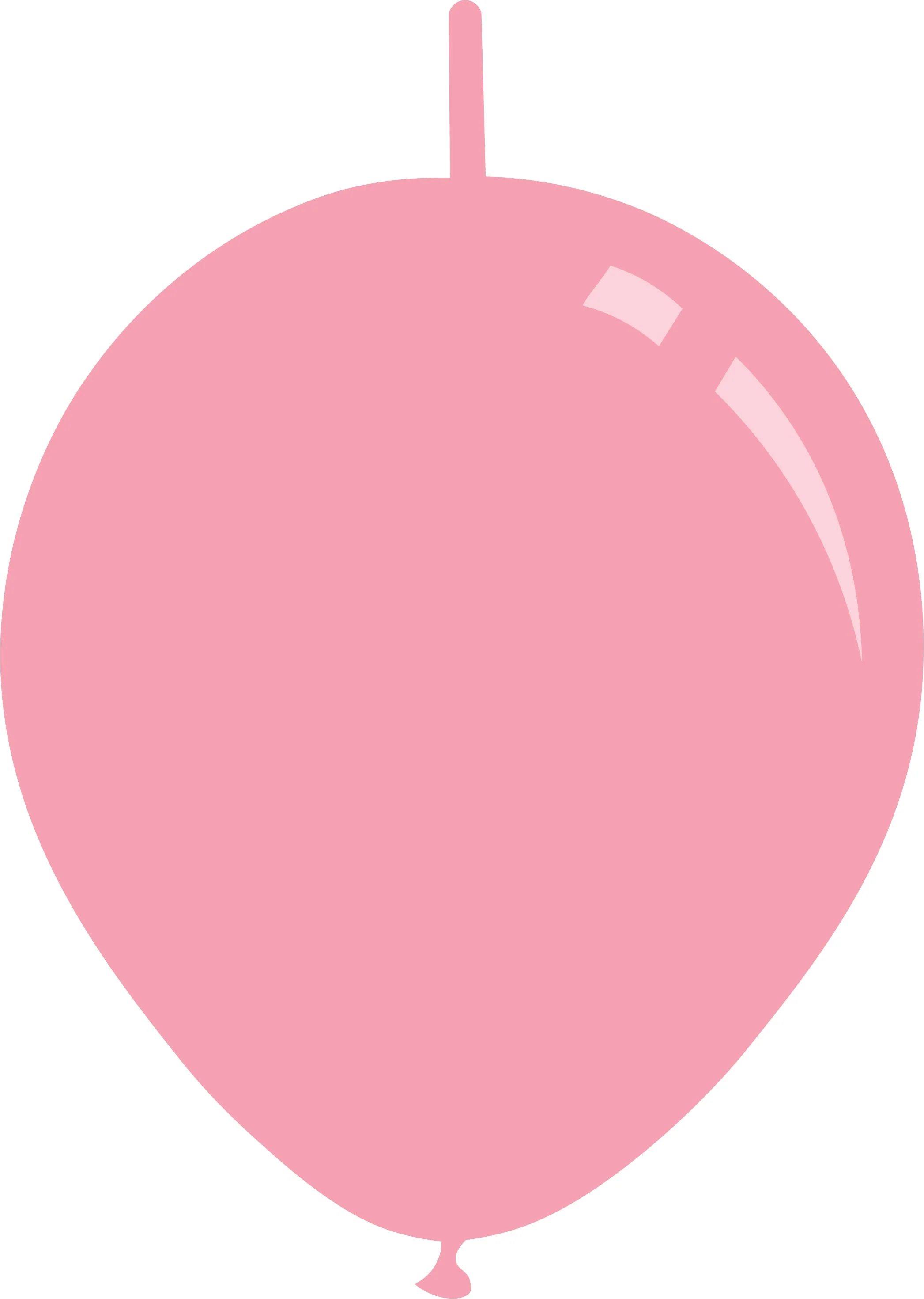6" Deco Baby Pink Decomex Linking Latex Balloons (100 Per Bag)